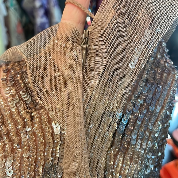 Jenny Packham Nude Sequin Dress Spring 2011 🤎 - Picture 5 of 17